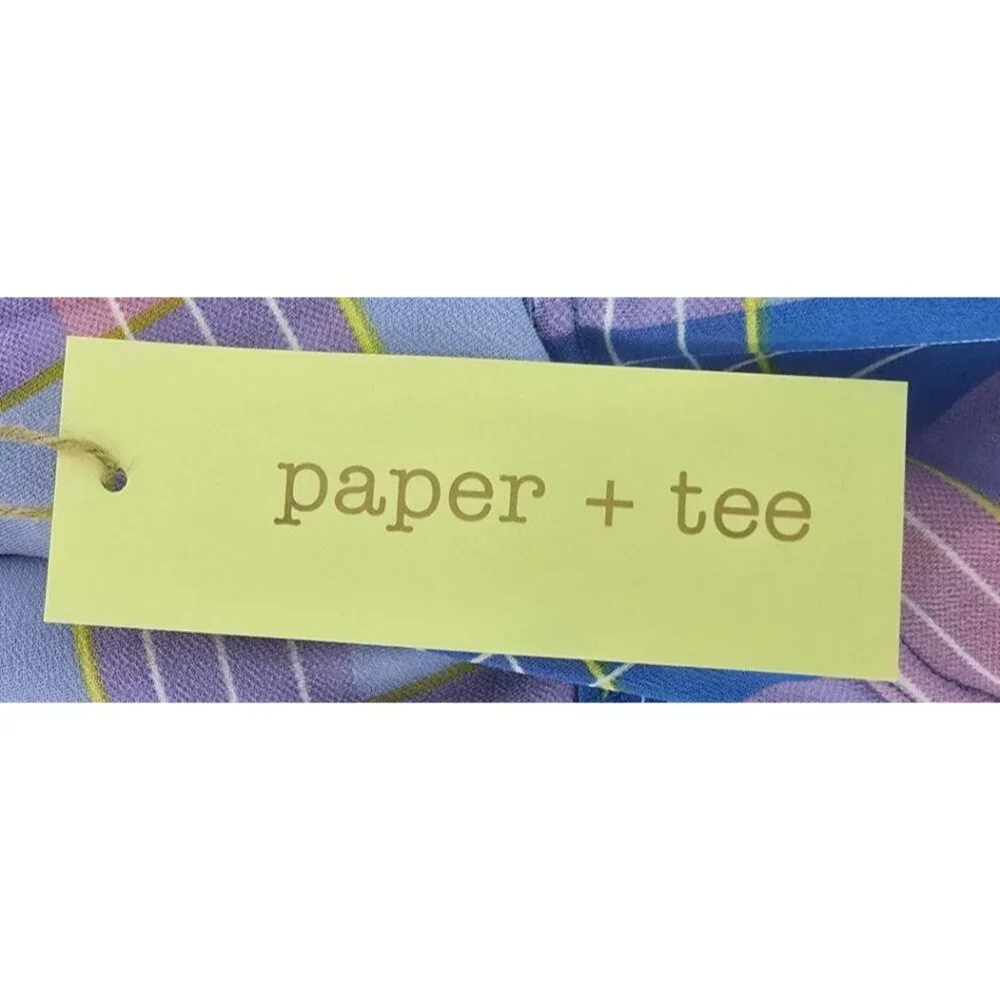 Plaid Halter Crop Top By Paper + Tee In Multicolor - Picture 4 of 4